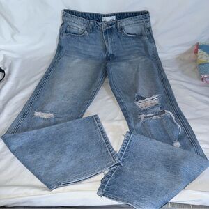 Women's High Rise Distressed Jeans